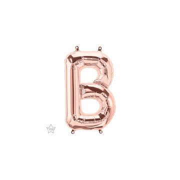 16" Balloon Letter B - Rose Gold - Premium Party Distribution