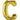 16" Balloon Letter C - Gold - Premium Party Distribution