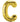 16" Balloon Letter C - Gold - Premium Party Distribution