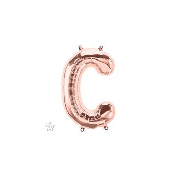 16" Balloon Letter C - Rose Gold - Premium Party Distribution