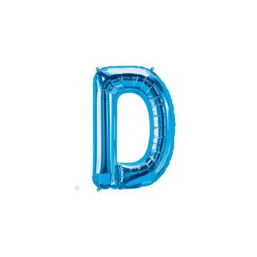 16" Balloon Letter D - Blue - Premium Party Distribution