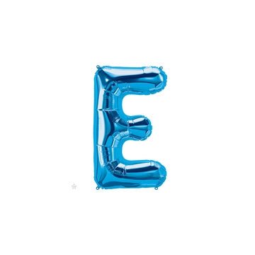 16" Balloon Letter E - Blue - Premium Party Distribution