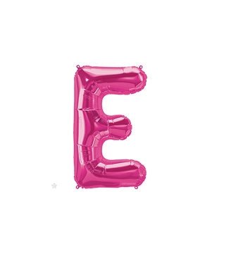 16" Balloon Letter E - Magenta - Premium Party Distribution
