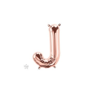 16" Balloon Letter J - Rose Gold - Premium Party Distribution