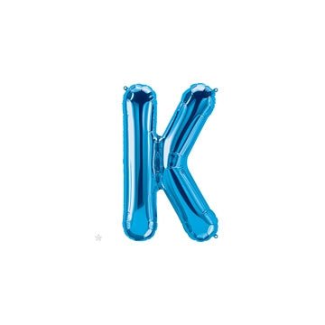 16" Balloon Letter K - Blue - Premium Party Distribution