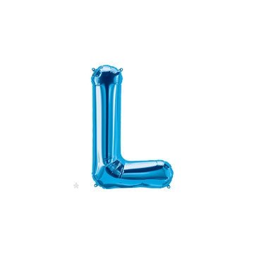 16" Balloon Letter L - Blue - Premium Party Distribution