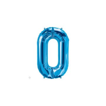 16" Balloon Letter O - Blue - Premium Party Distribution