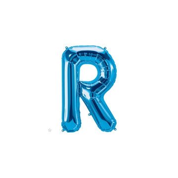 16" Balloon Letter R - Blue - Premium Party Distribution