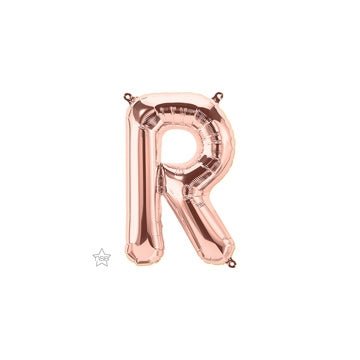 16" Balloon Letter R - Rose Gold - Premium Party Distribution