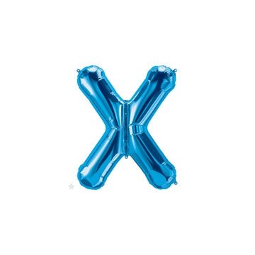 16" Balloon Letter X - Blue - Premium Party Distribution