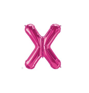 16" Balloon Letter X - Magenta - Premium Party Distribution