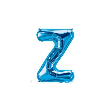 16" Balloon Letter Z - Blue - Premium Party Distribution