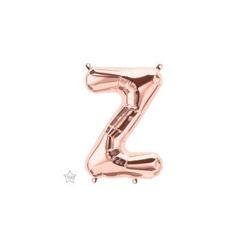 16" Balloon Letter Z - Rose Gold - Premium Party Distribution