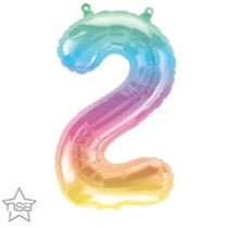 16" Balloon Number 2 - Jelli Ombre - Premium Party Distribution