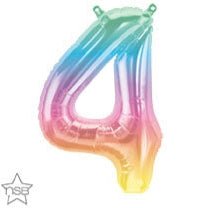 16" Balloon Number 4 - Jelli Ombre - Premium Party Distribution