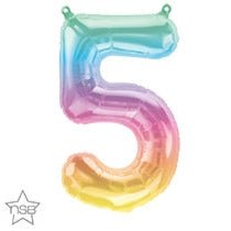 16" Balloon Number 5 - Jelli Ombre - Premium Party Distribution