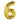 16" Balloon Number 6 - Gold - Premium Party Distribution
