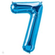 16" Balloon Number 7 - Blue - Premium Party Distribution
