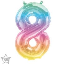 16" Balloon Number 8 - Jelli Ombre - Premium Party Distribution