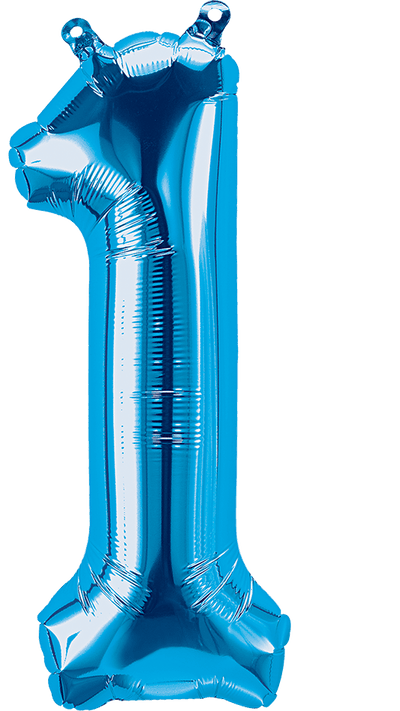16" Balloon Numbers - Blue - Premium Party Distribution
