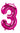 16" Balloon Numbers - Magenta - Premium Party Distribution