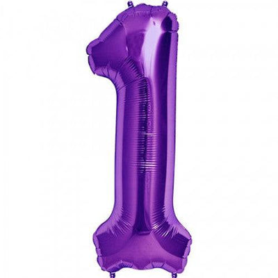 16" Balloon Numbers - Purple - Premium Party Distribution