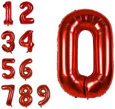 16" Balloon Numbers - Red - Premium Party Distribution