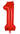 16" Balloon Numbers - Red - Premium Party Distribution