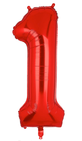 16" Balloon Numbers - Red - Premium Party Distribution
