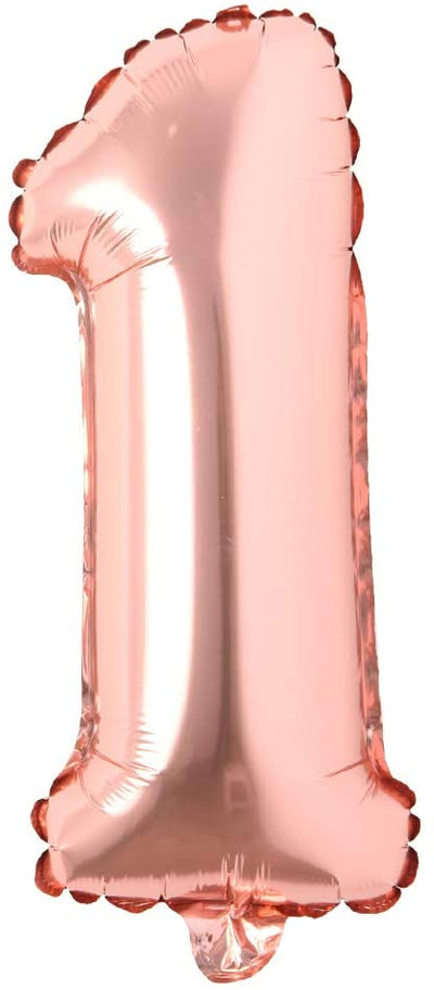 16" Balloon Numbers - Rose Gold - Premium Party Distribution