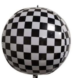 16" Orb - Checkered - Premium Party Distribution