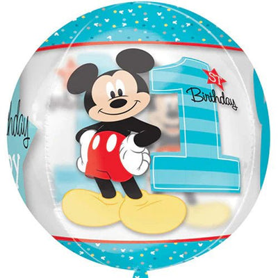 16" Orbz - 1st Birthday Mickey Mouse - Premium Party Distribution