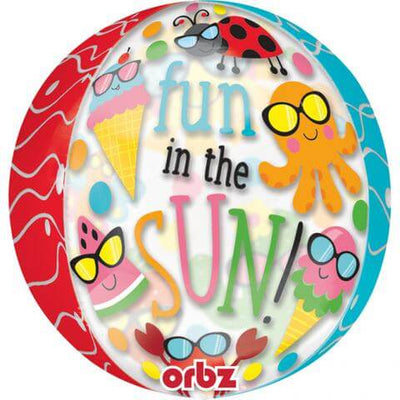 16" Orbz Fun in the Sun Cute Characters Balloon - Premium Party Distribution