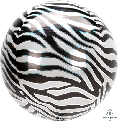 16" Zebra Orbz - Premium Party Distribution