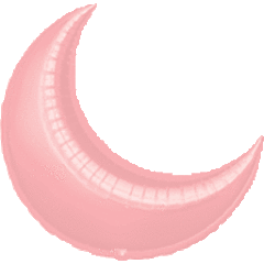 26” Crescent - Pastel Pink (3ct) - Premium Party Distribution