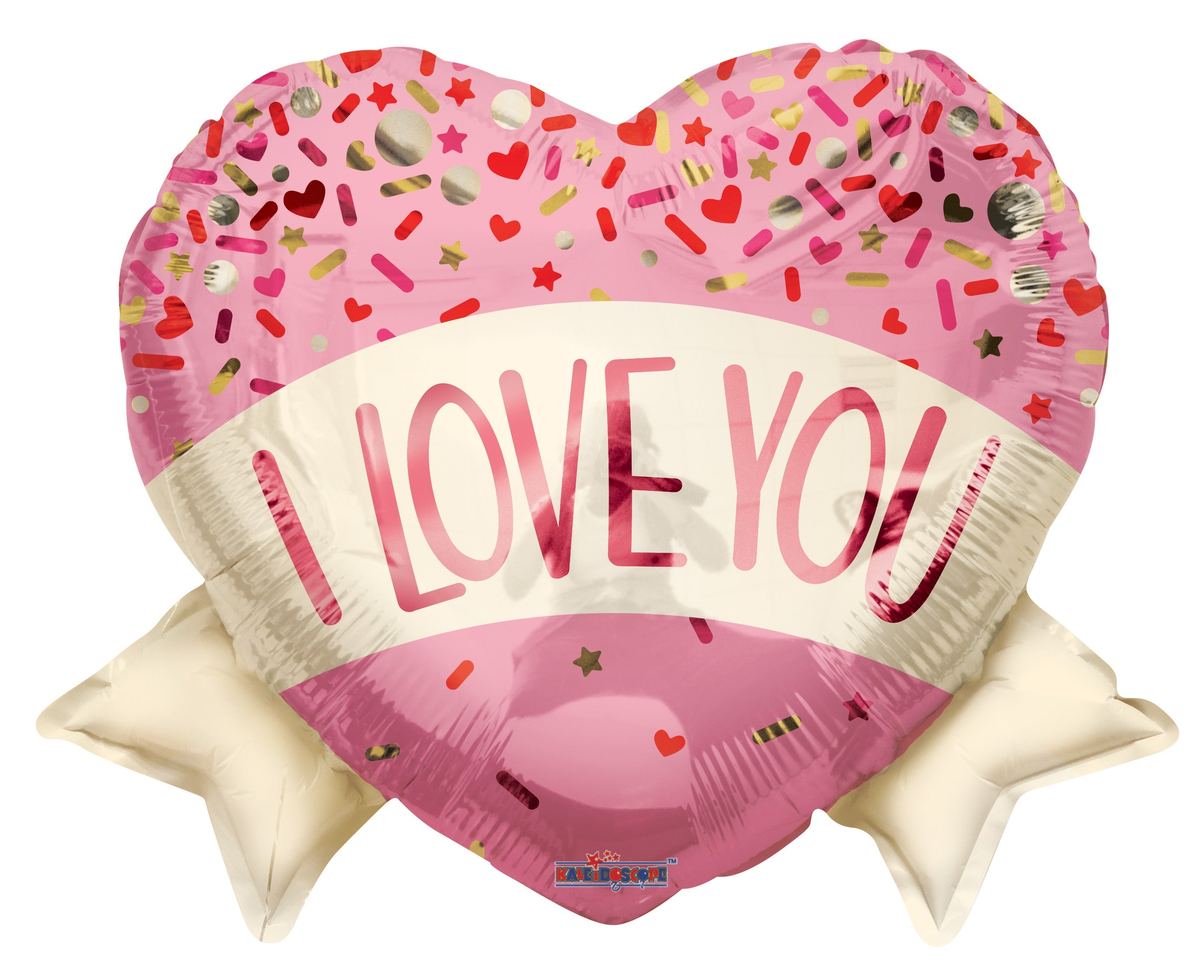 ConverUSA 18" I Love You Heart With Banner Sprinkles Balloon