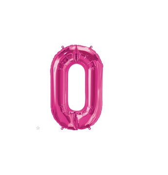 16 inch Letter O Northstar MAGENTA