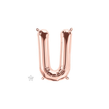 16 inch Letter U Northstar ROSE GOLD