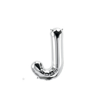 16 inch Letter J Northstar SILVER