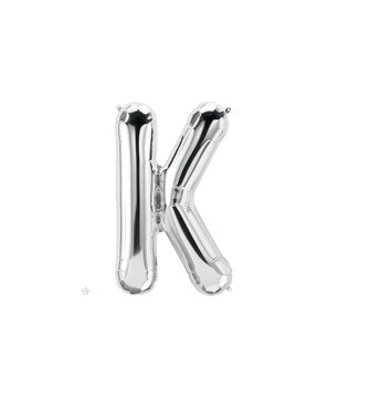 16 inch Letter K Northstar SILVER