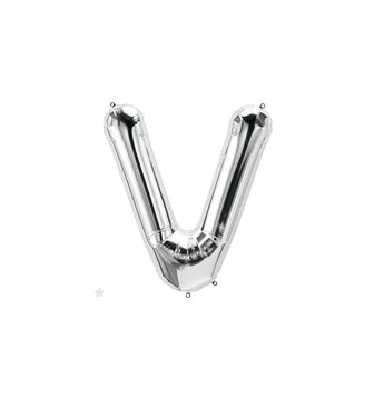 16 inch Letter V Northstar SILVER