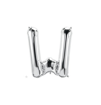 16 inch Letter W Northstar SILVER