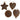 16g Balloon Weights Brown - Assorted Shapes (50ct) - Premium Party Distribution