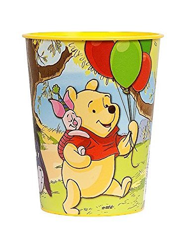 16oz Plastic Cups - Winnie the Pooh (12ct) - Premium Party Distribution