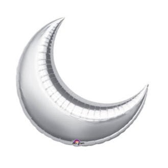 17" Crescent - Silver (5ct) - Premium Party Distribution