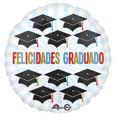 17" Felicidades Graduado - Caps - Premium Party Distribution