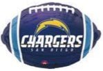 17" NFL Football - San Diego Chargers - Premium Party Distribution