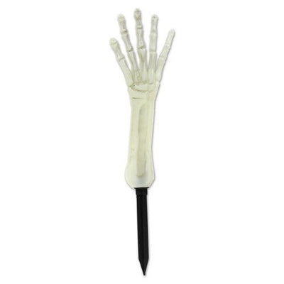 17" Yard Stake - Skeleton Hand Nite - Glo - Premium Party Distribution