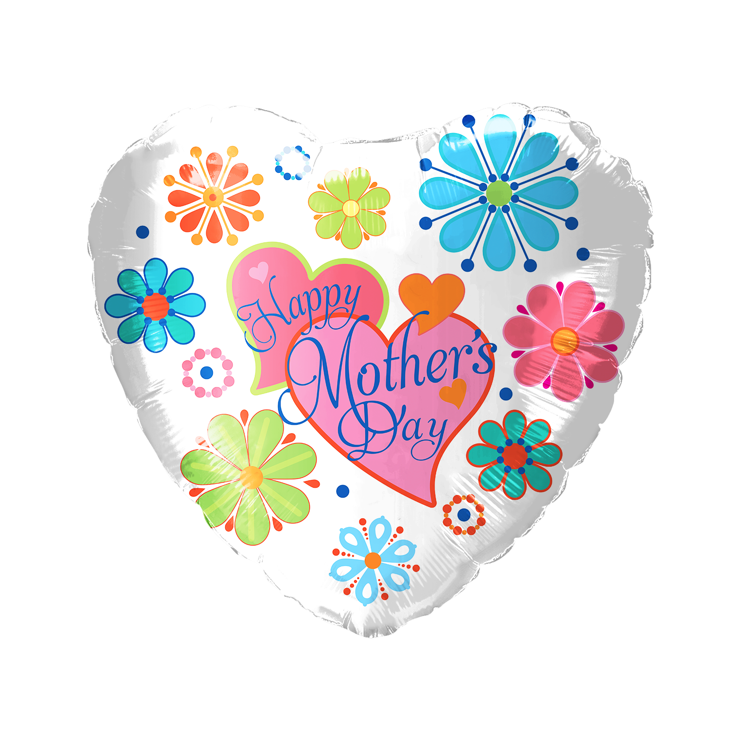 Party America 18" Happy Mother's Day Two Heart Balloon