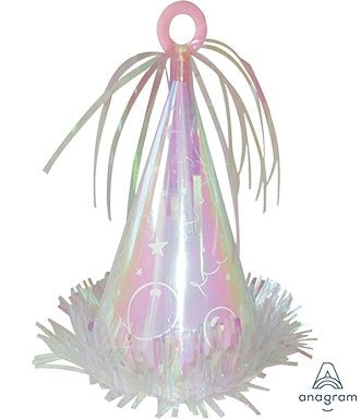 170g Balloon Weight - Iridescent Party Hat (6ct) - Premium Party Distribution